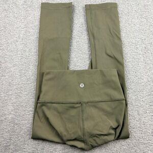 Lululemon Align High Rise Crop Leggings Olive Green Size 2 W6ATSS